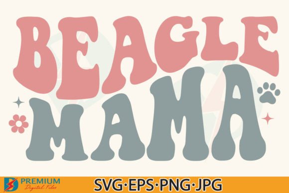 Beagle Mama SVG: Graphics for T-Shirt Designs