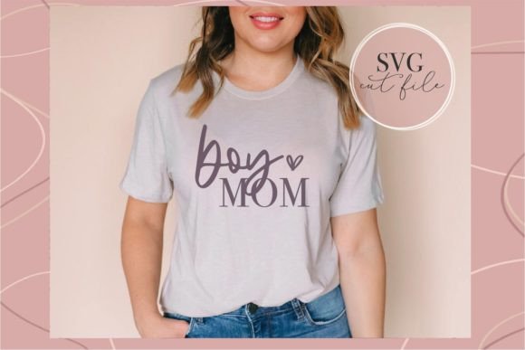 Boy Mom Heart SVG: Graphics for T-Shirt Designs & Blogs