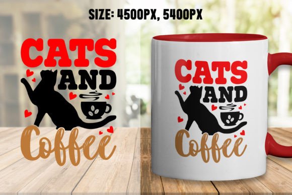 Coffee & Cat SVG: Top Graphics for T-Shirt Designs