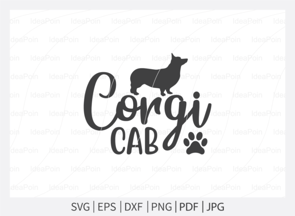Corgi Cab SVG: Fresh Graphics for T-Shirt Designs