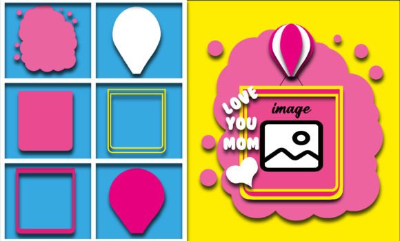 Love You Mom: 3D SVG Shapes for Mother's Day