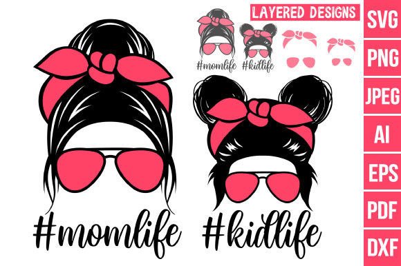 Mom Life Kid Life SVG: Graphics & Illustrations Review