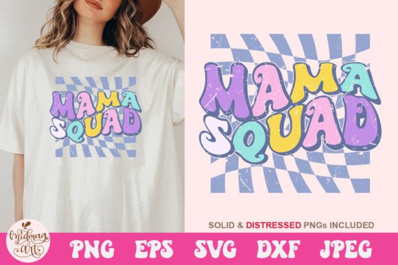 Mom Squad SVG: Graphics for T-Shirt Designs & Branding